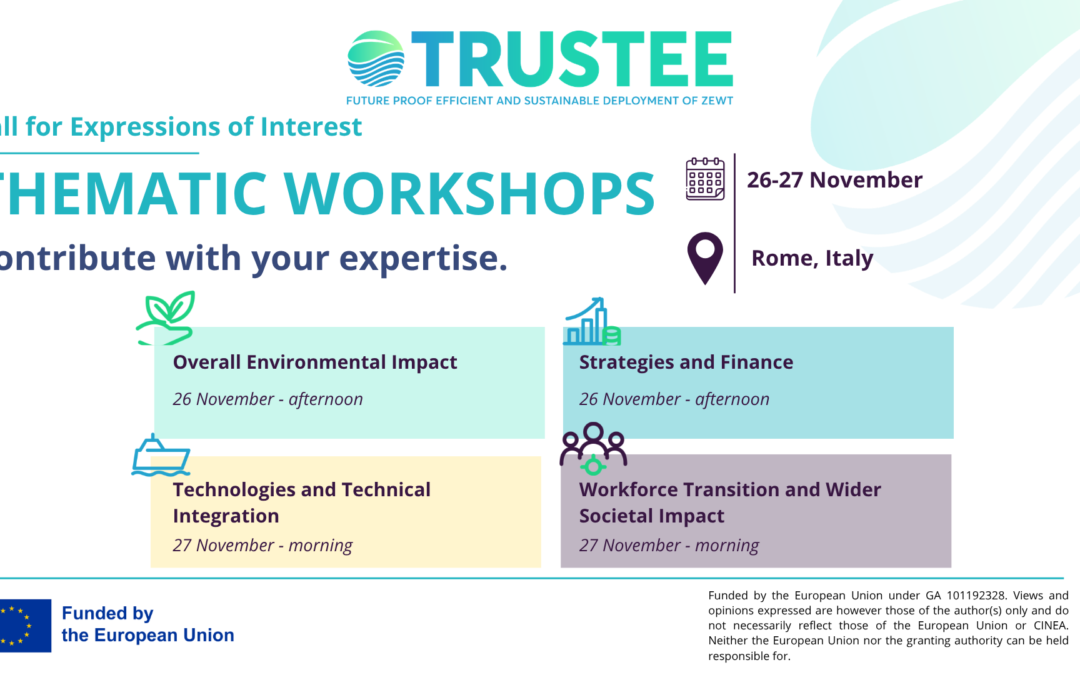 TRUSTEE opens the Call for Expressions of Interest for its Stakeholder Forum Thematic Workshops